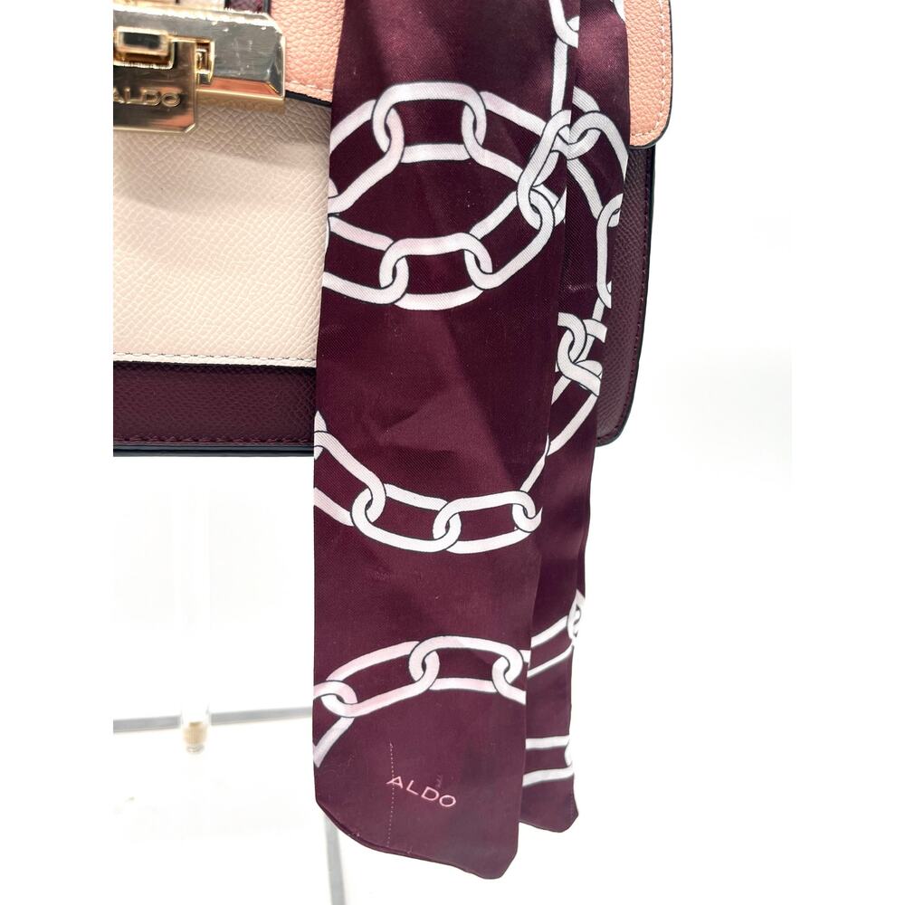Aldo Anniebrook Chain Colorblock Purse with Scarf - Picture 5 of 10